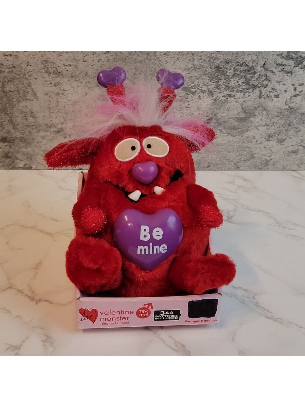 Rare Vintage Gemmy Red HUG ME Valentine Monster